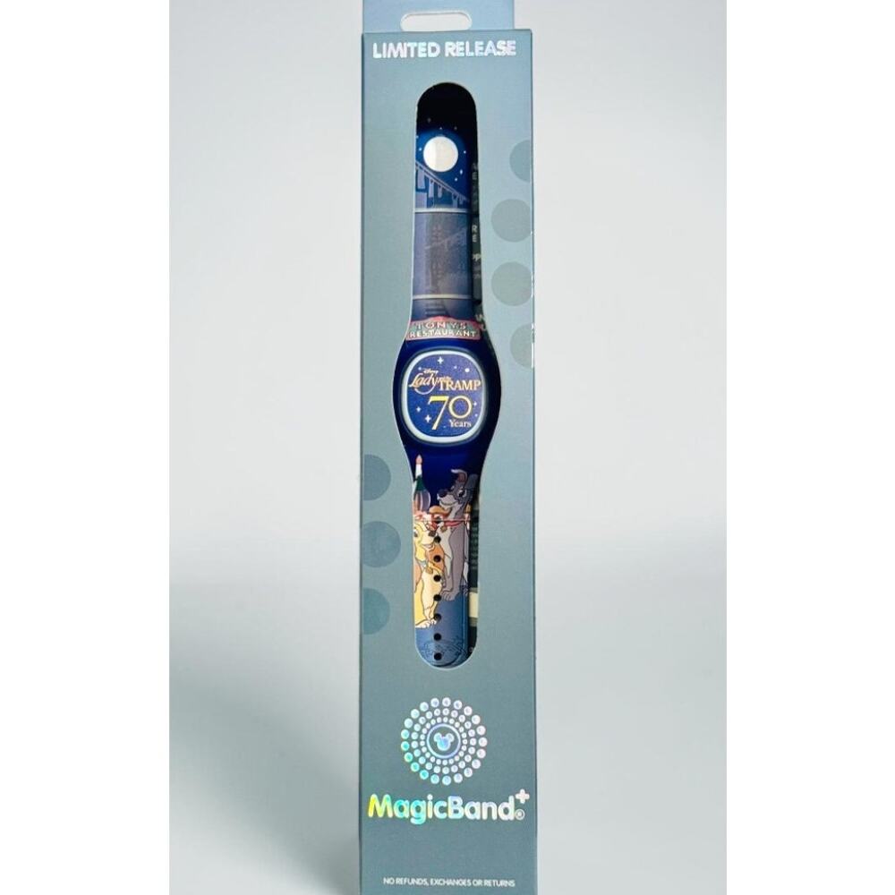 Disney Lady and the Tramp 70th Anniversary MagicBand+ Limited Release NIB